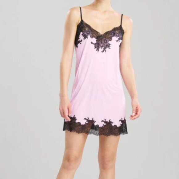 Natori Lace Trim Chemise - Picture 1 of 8